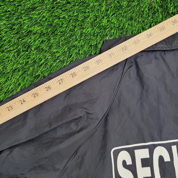 Vintage Security Guard Snap Jacket XL 26x28 Baggy Nylon USA - Picture 12 of 12